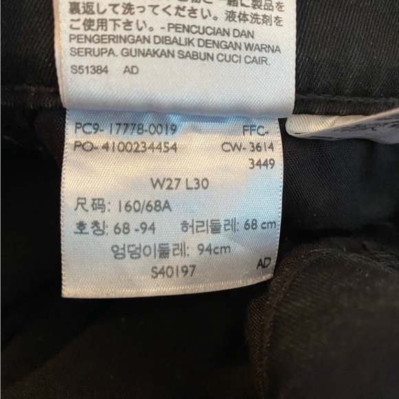 Levi’s Super Skinny Jeans Charcoal Black 27 - Picture 4 of 9